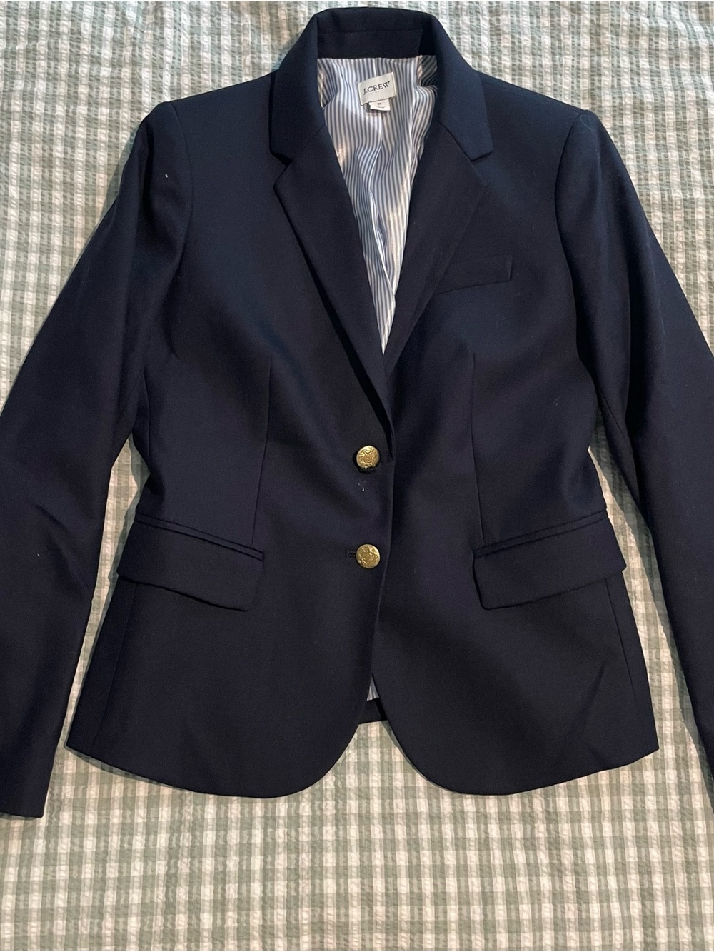 J. Crew Navy Blazer with Gold Buttons